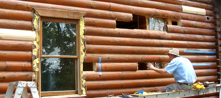 Log Home Repair Harrisonburg City, Virginia