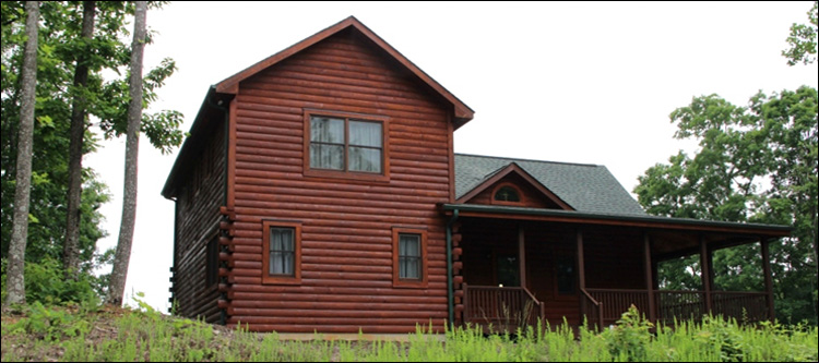 Professional Log Home Borate Application  Harrisonburg, Virginia